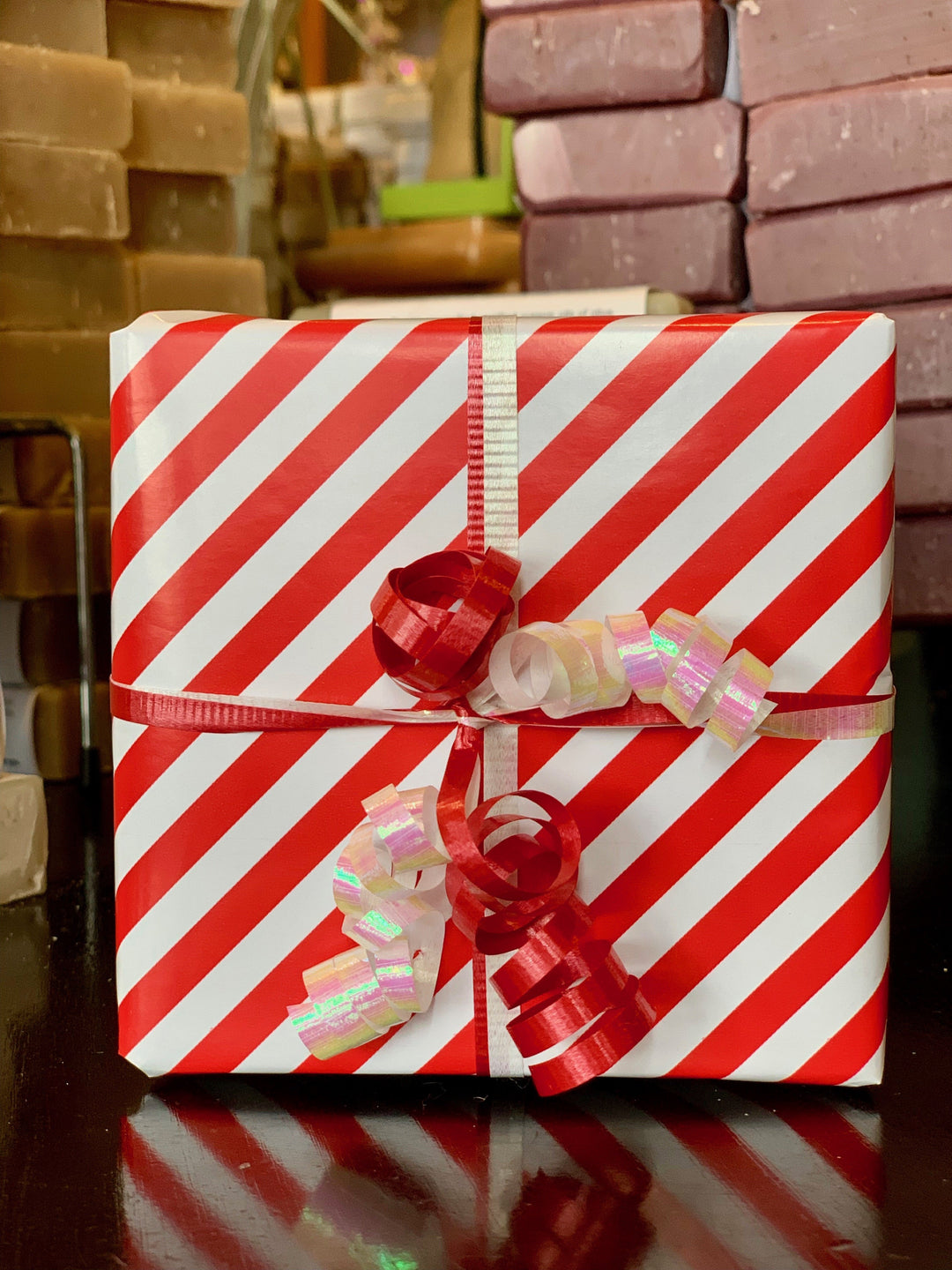 Gift Wrapping Paper and Ribbon    Em'z Blendz Soap Co.
