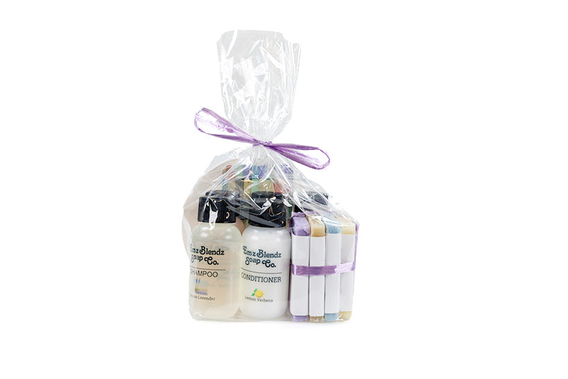 Trial Sample Set | Complete Natural Guest-size Amenity Boutique Hotel, B&B, Inn Sample Set | (ONE PER CUSTOMER)    Em'z Blendz Soap Co.