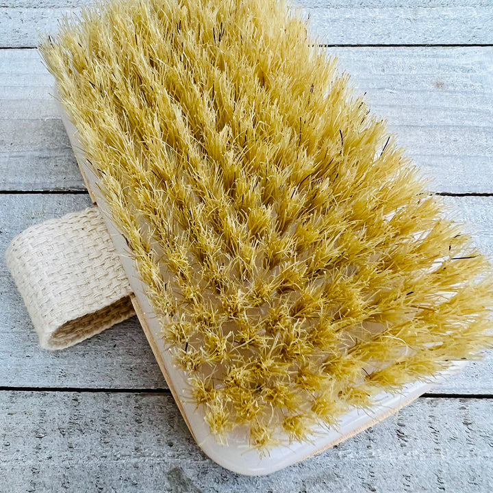 Natural Body Brush | Ultimate Dry and Wet Brushing and Exfoliation    Em'z Blendz Soap Co.