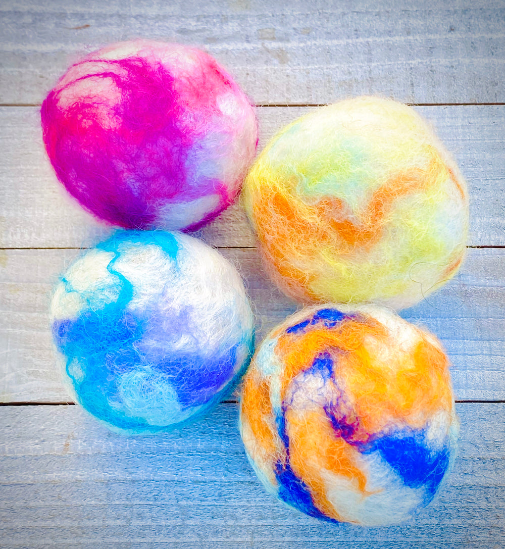 Felted Soap Balls | Soft Celestial Soap Spheres - Emz Blendz