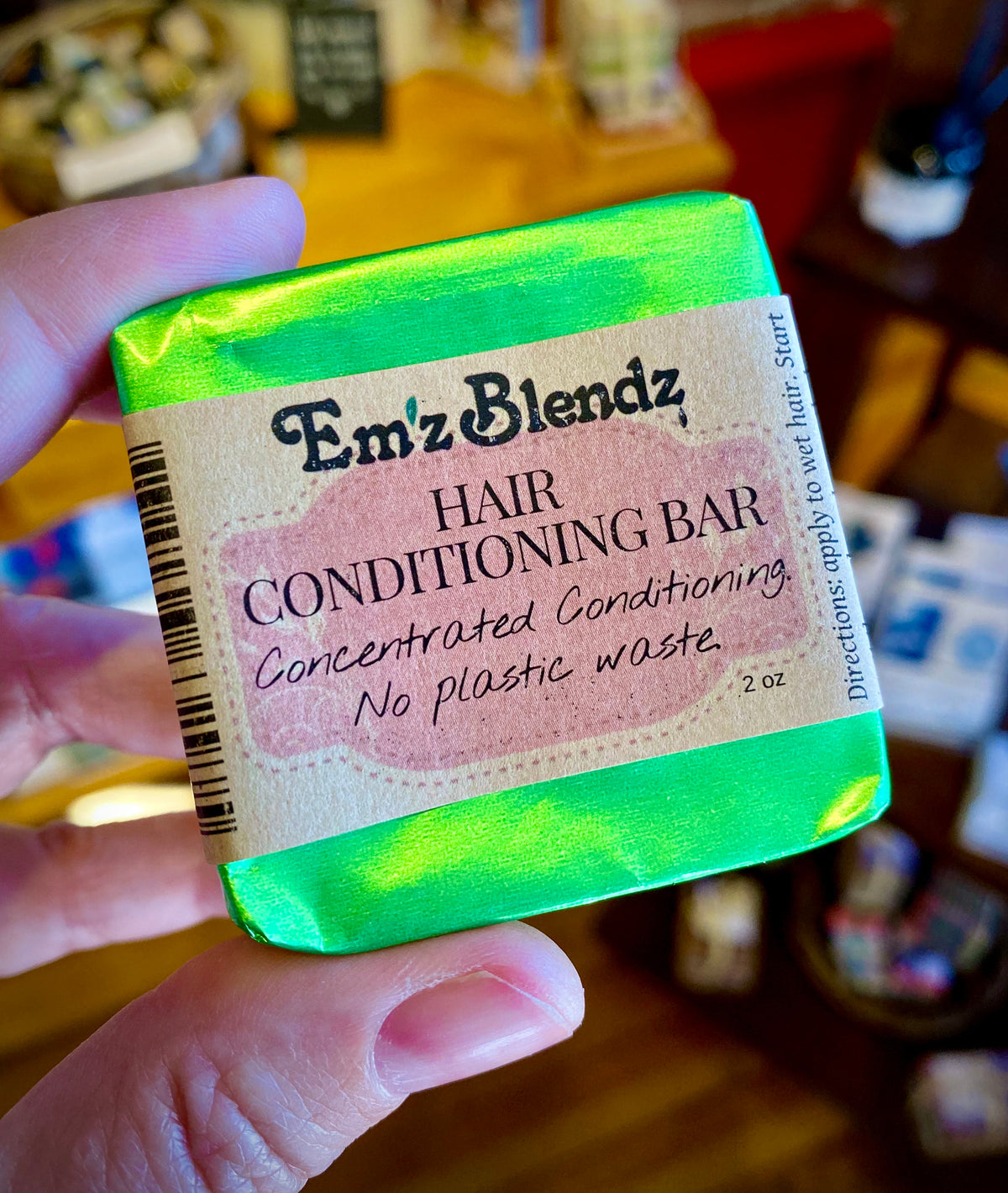 Hair Conditioning Bar | Concentated Contioning | Plastic Free - Emz Blendz