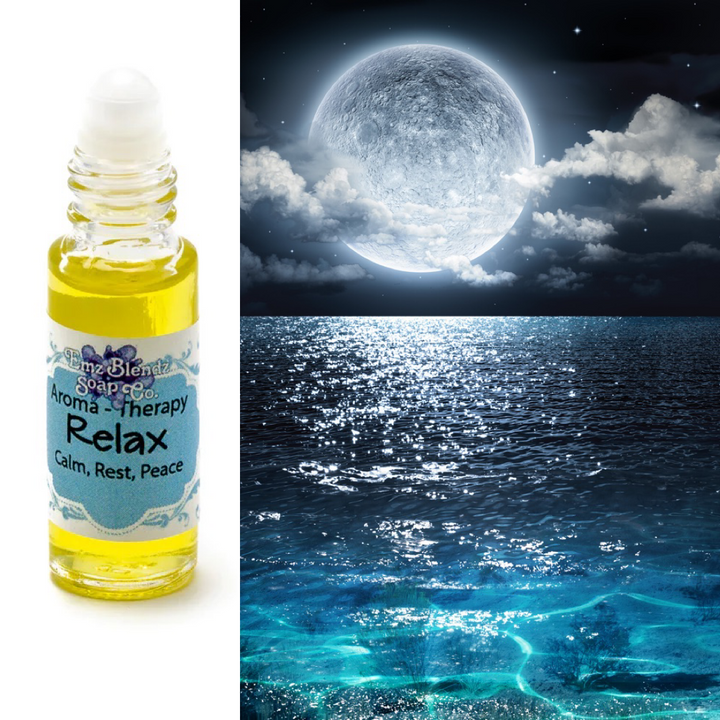 Relax | Aroma-Therapy | Natural Perfume Oil | Calm, Rest, Peace    Em'z Blendz Soap Co.