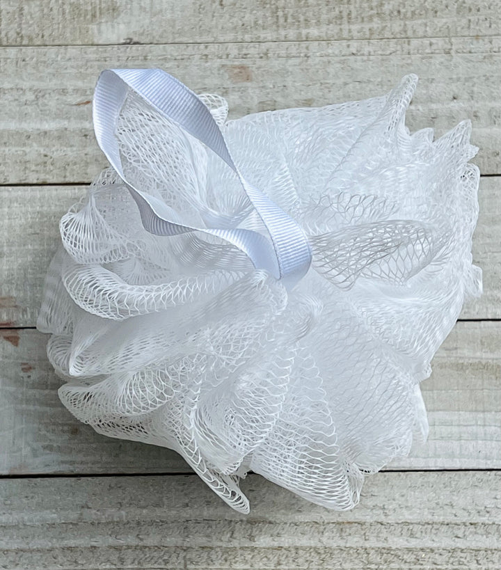 Mesh Pouf Sponge Extra Large | Luxurious Bathing Experience    Em'z Blendz Soap Co.