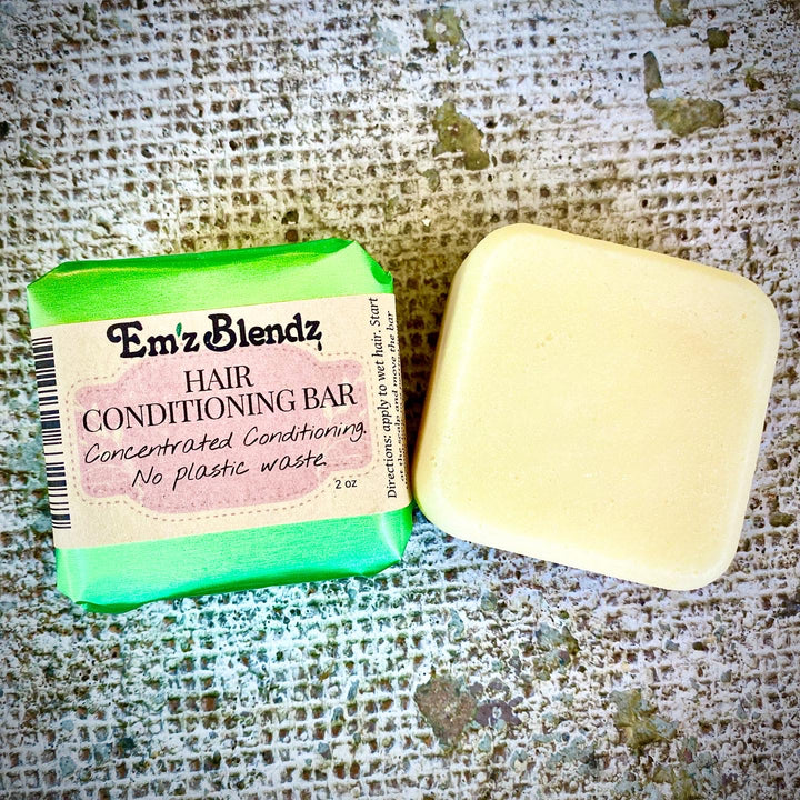 Hair Conditioning Bar | Concentated Contioning | Plastic Free - Emz Blendz