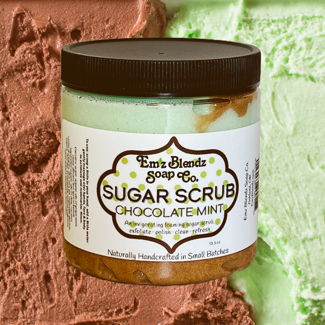 Chocolate Mint | Face &amp; Body Foaming Sugar Scrub Polish