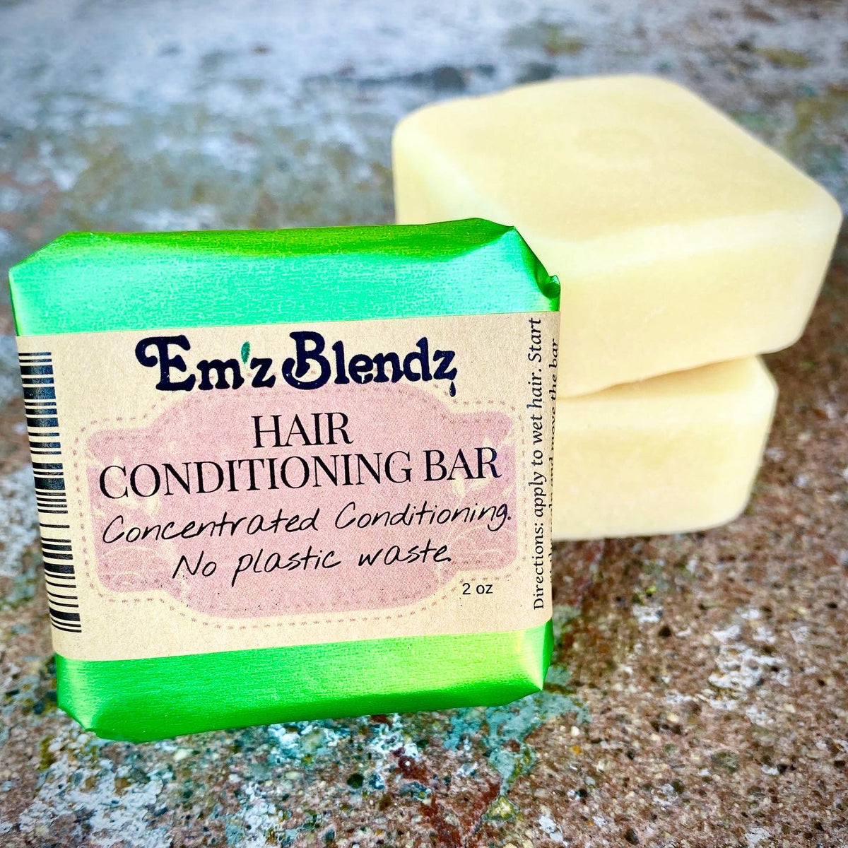 Hair Conditioning Bar | Concentated Contioning | Plastic Free - Emz Blendz