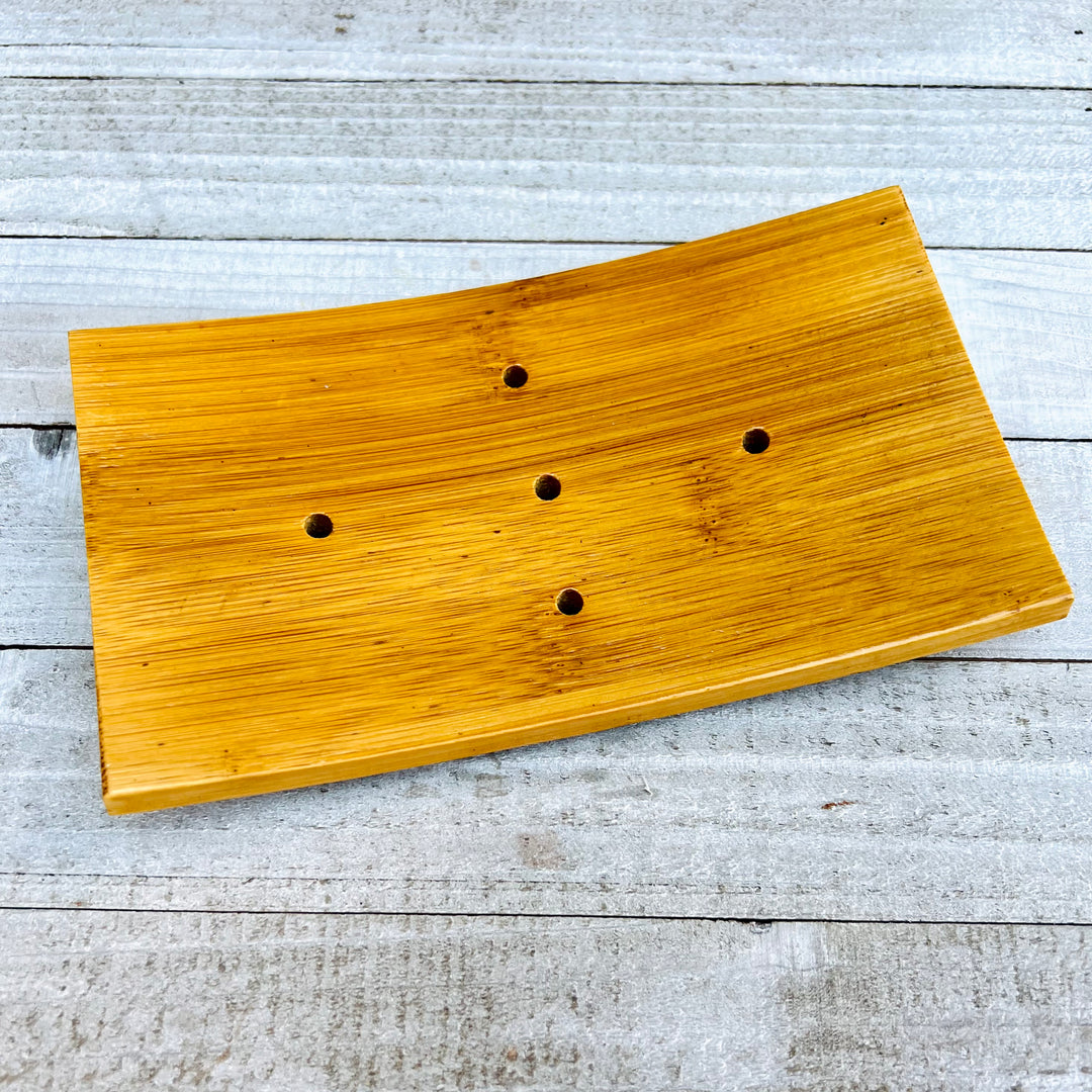 Bamboo Soap Dish | Sustainable & Stylish    Em'z Blendz Soap Co.