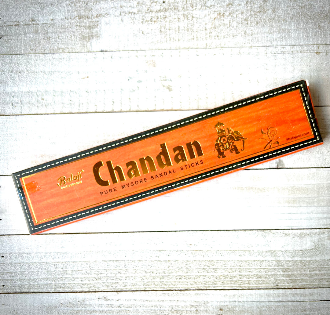 Chandan Pure Mysore Indian Sandalwood Incense    Em'z Blendz Soap Co.