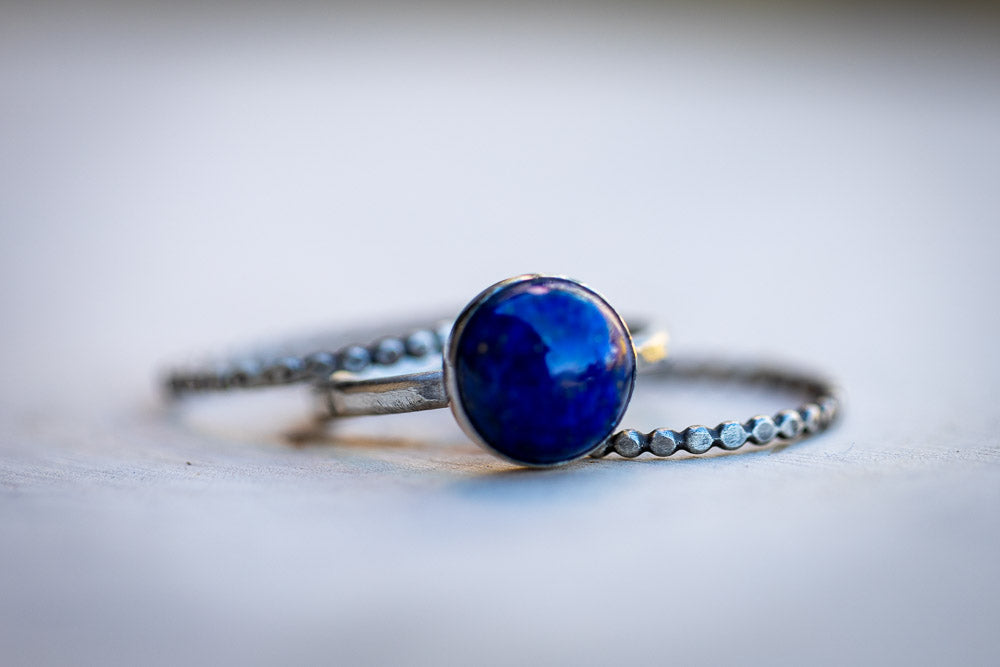 Premium Lapis Lazuli Silver Ring | Artistic Elegance - Brahmatells —  BrahmatellsStore