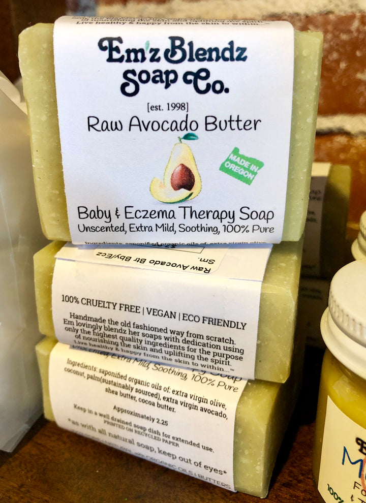 Avocado Butter Soap Bar | Soothing Care for Sensitive Skin    Em'z Blendz Soap Co.