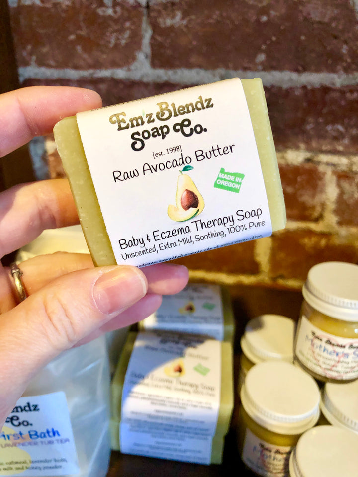 Avocado Butter Soap Bar | Soothing Care for Sensitive Skin    Em'z Blendz Soap Co.