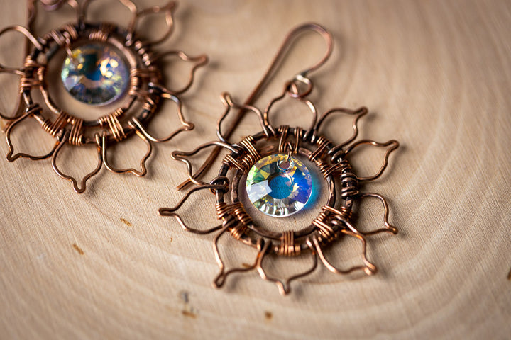 Vintage Autumn Sun Earrings