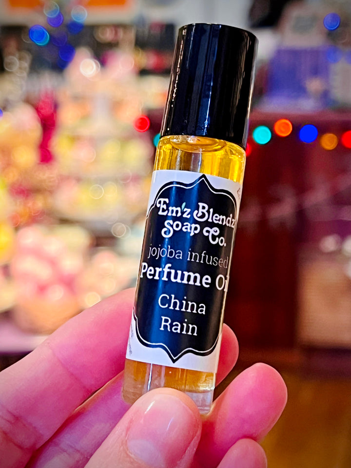 Jojoba Perfume Oil | China Rain | Classic & Timeless Scent    Em'z Blendz Soap Co.