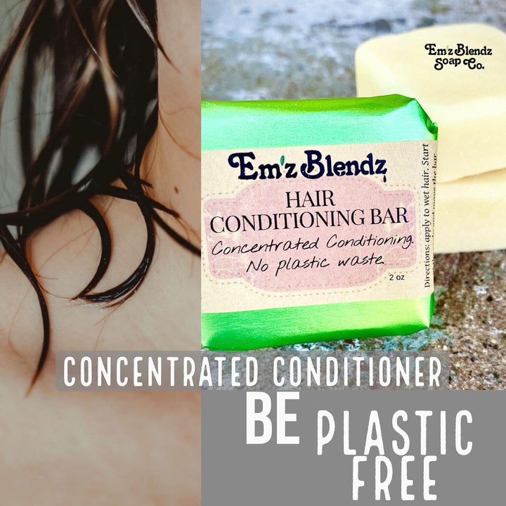 Hair Conditioning Bar | Concentated Contioning | Plastic Free - Emz Blendz