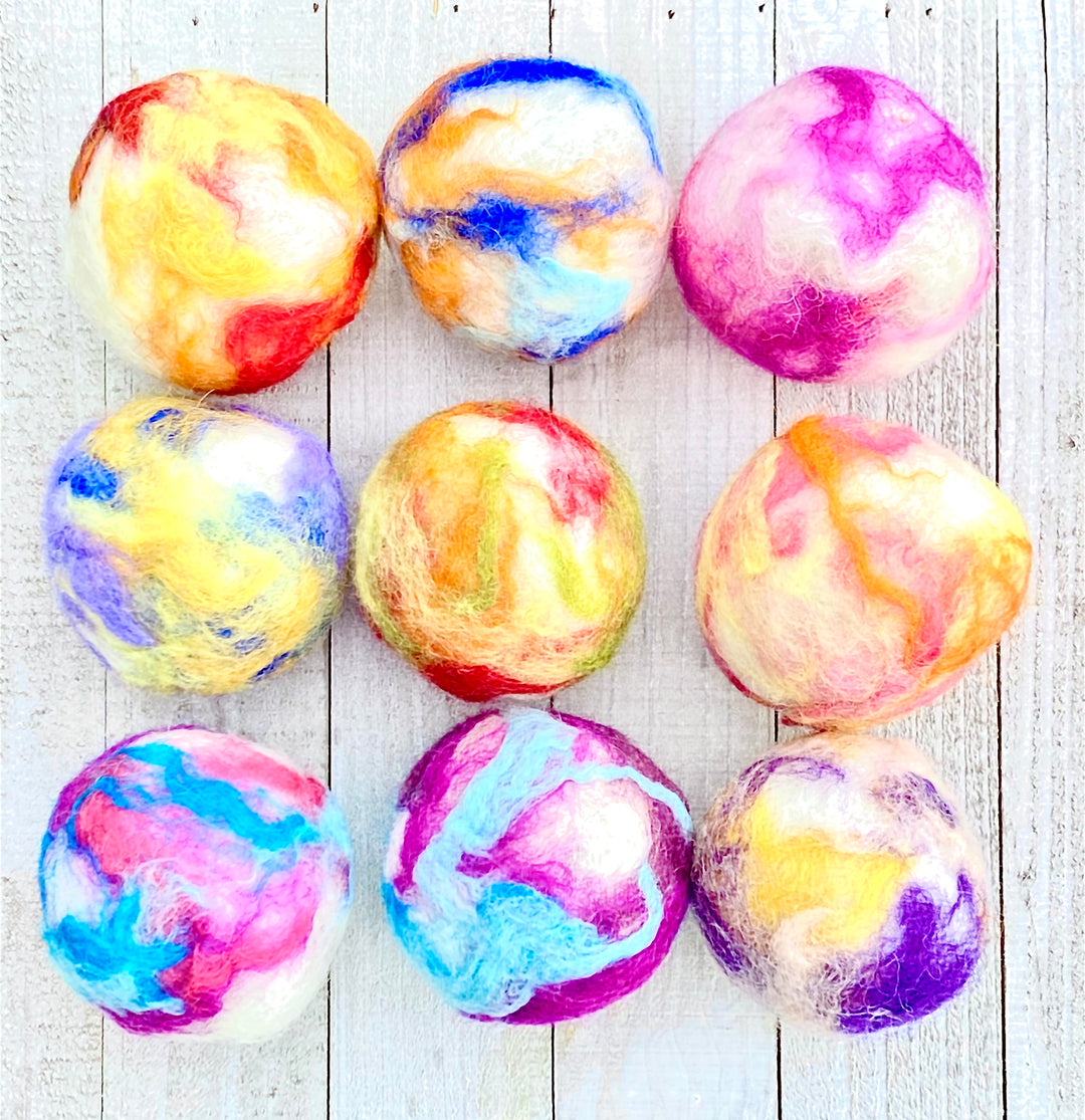 Felted Soap Balls | Soft Celestial Soap Spheres - Emz Blendz