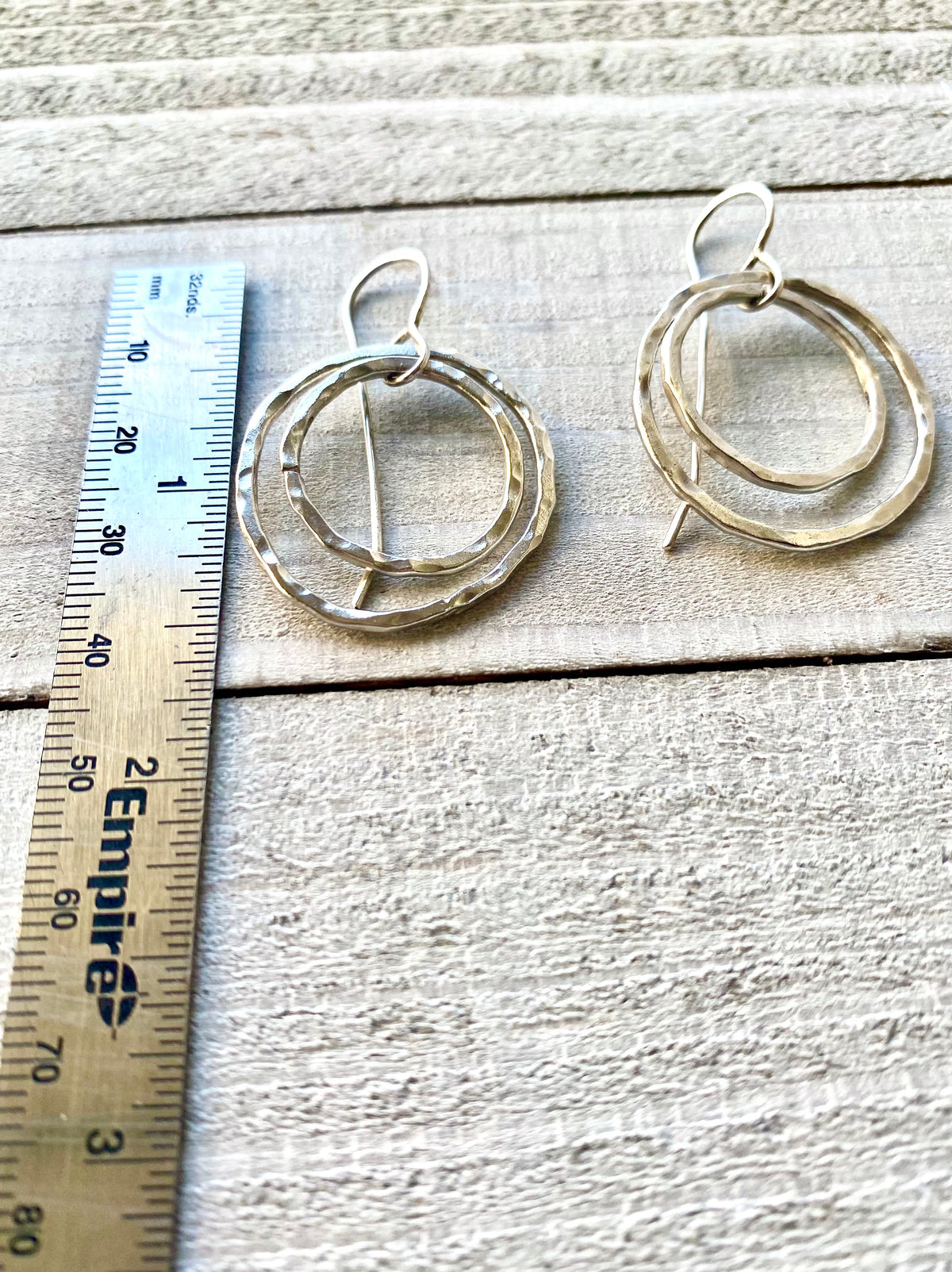 Solid Sterling Silver Circle Earrings