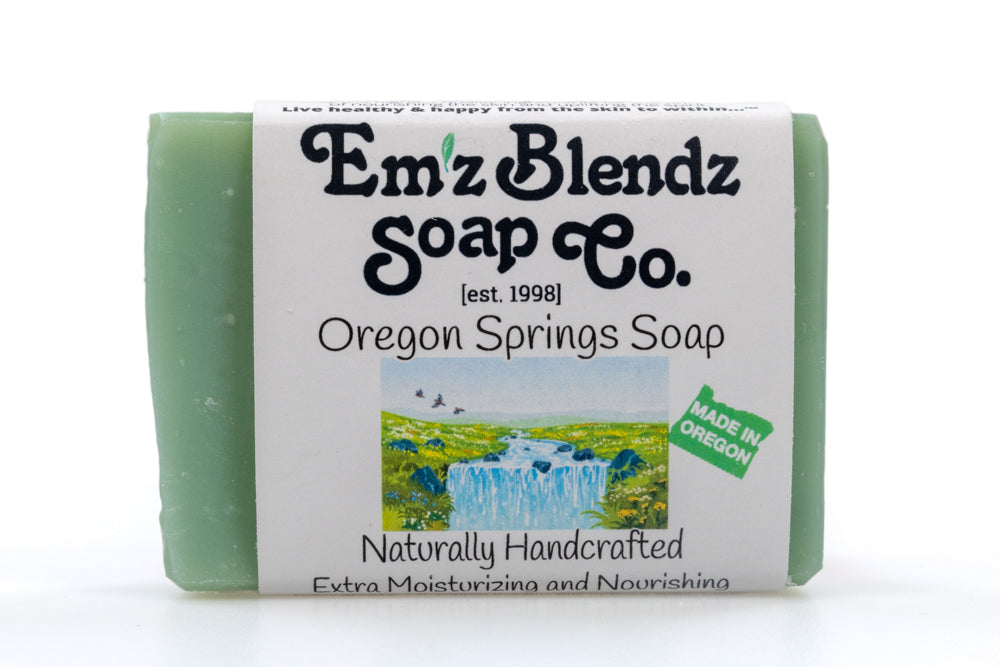 Oregon Springs Soap Bar | Fresh and Invigorating Cleanser    Em'z Blendz Soap Co.
