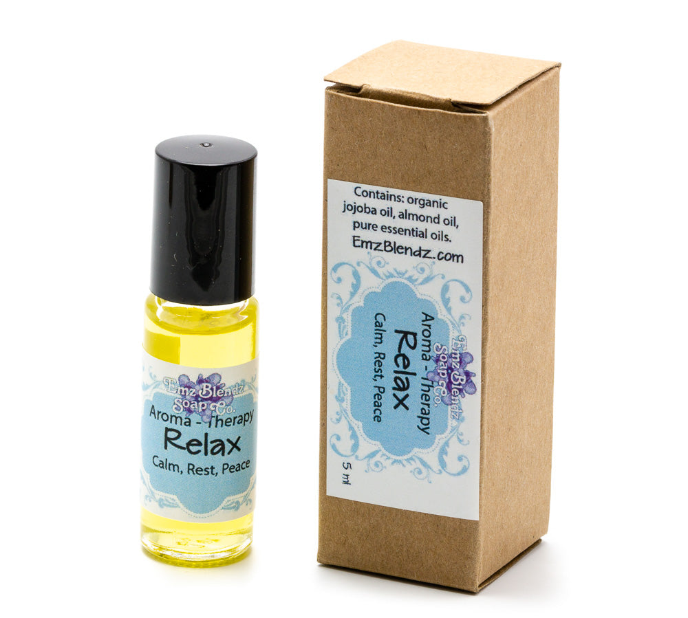 Relax | Aroma-Therapy | Natural Perfume Oil | Calm, Rest, Peace    Em'z Blendz Soap Co.