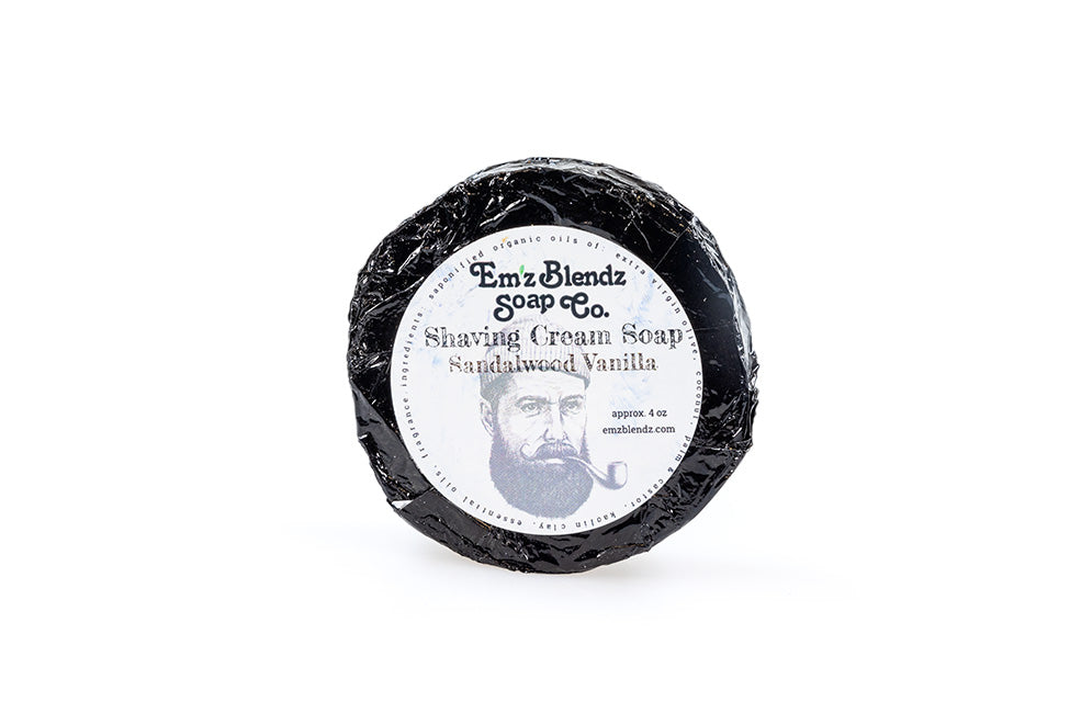Sandalwood Vanilla | Organic Natural Shaving Cream Soap &amp; Beard Shampoo